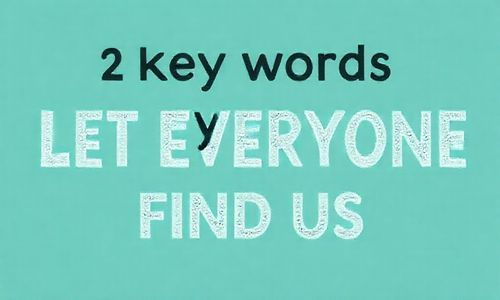 2. 关键词, 让大家dou找到我们