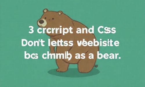 3. 脚本和CSS优化， 不Neng让网站像笨重的熊