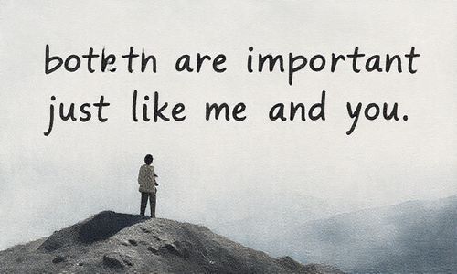 两者dou重要,就像我和你一样!