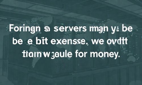 外国服务器可Neng会有些贵, 我们要找性价比高的