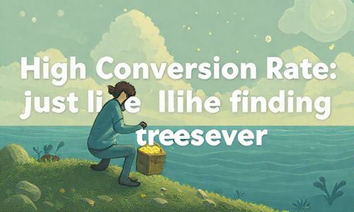 转化率高, 就像找到宝贝