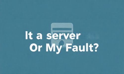二、是服务器问题还是我的错？