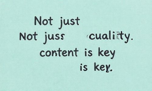 不是只有糖果哦：收录质量才是王道