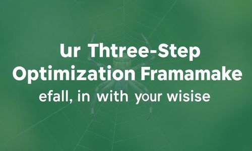 我们的三步优化框架:让蜘蛛爱上你的网站