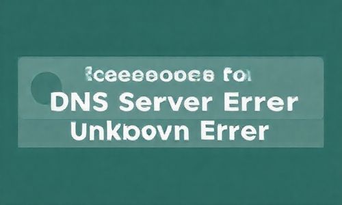 DNS服务器unknown出现的原因
