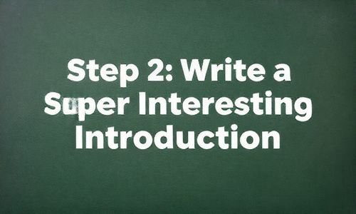 第二步：写一篇超级有趣的介绍