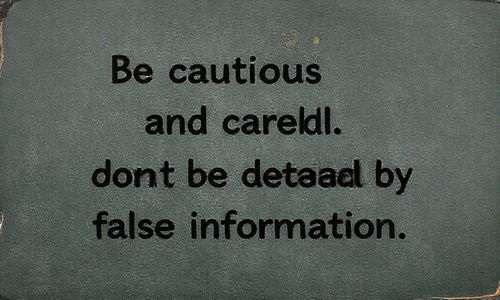 第三步：谨慎小心， 别被假信息骗了
