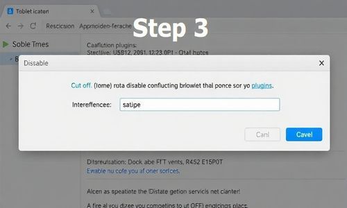 第三步：禁用冲突插件， 斩断干扰源