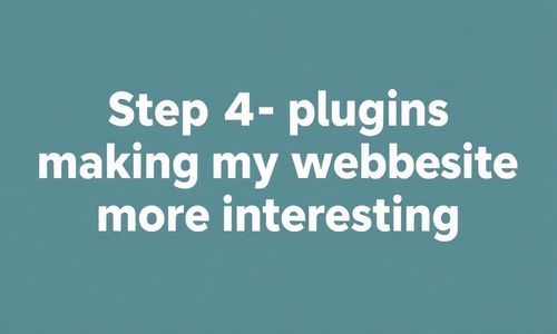 第四步：插件， 让我的网站geng有趣