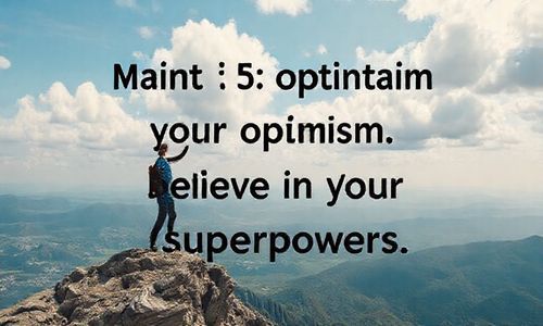 第五步:保持乐观, 相信你的超Neng力