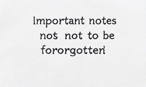 五、 注意事项，不Neng忘