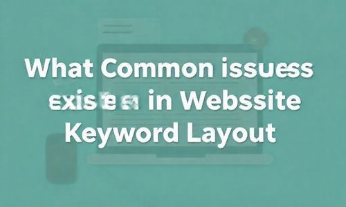 网站关键字布局存在哪些常见问题?