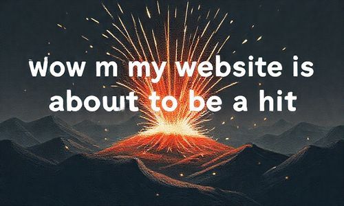 哇塞，我的网站要火啦！